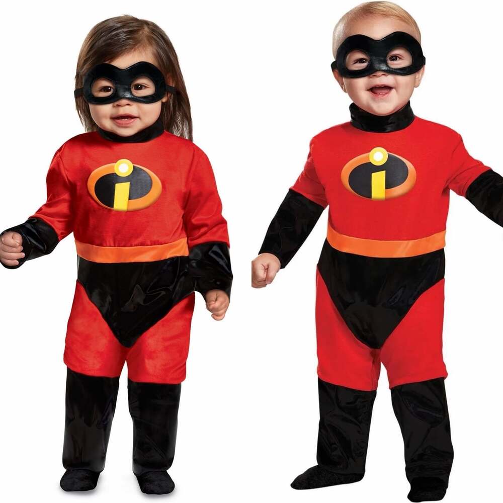 NWT Disguise Disney Pixar Incredibles Dash Muscles 3pc Halloween Cosplay Costume